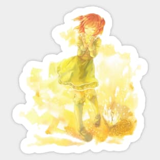 Ange Golden Butterflies Sticker